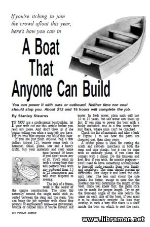 A Boat That Anyone Can Build