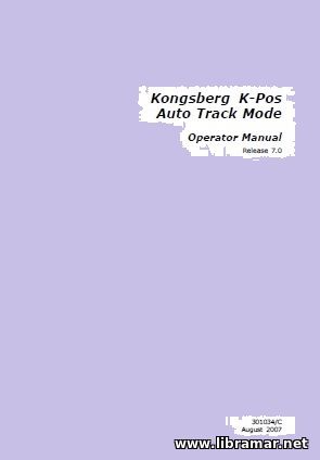 Kongsberg K-Pos Auto Track Mode Operator Manual