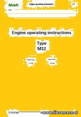 MaK M32 Type Engine Operating Instructions