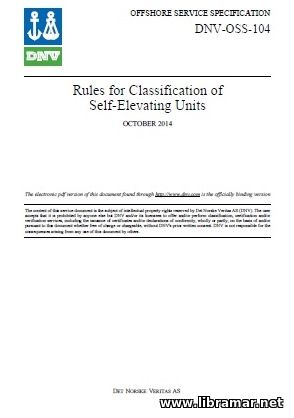 DNV Rules for Classification of Self-Elevating Units