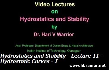 Hydrostatics and Stability - Lecture 11 - Hydrostatic Curves - I