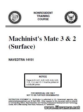 US NAVY COURSE — MACHINIST'S MATE 3 & 2 NAVEDTRA 14151