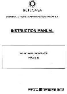 DELTA Marine Incinerator Type IRL30 Instruction Manual