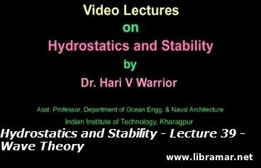 HYDROSTATICS AND STABILITY — LECTURE 39 — WAVE THEORY