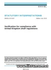 DNV—GL — VERIFICATION FOR COMPLIANCE WITH UK SHELF REGULATIONS