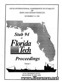 STAB 1994 — FIFTH INTERNATIONAL CONFERENCE ON STABILITY OF SHIPS AND OCEAN VEHICLES — MELBOURNE