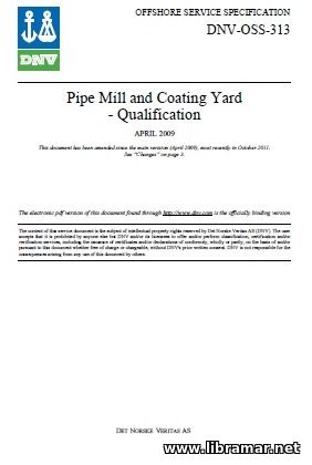 DNV — PIPE MILL AND COATING YARD — QUALIFICATION
