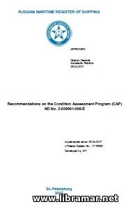RS Recommendations on the Condition Assessment Program (CAP)