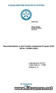 RS RECOMMENDATIONS ON THE CONDITION ASSESSMENT PROGRAM (CAP)