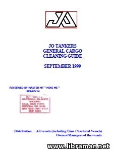 JO TANKERS — GENERAL CARGO CLEANING GUIDE