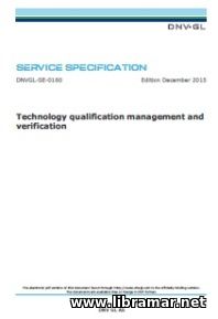 DNV—GL — TECHNOLOGY QUALIFICATION MANAGEMENT AND VERIFICATION