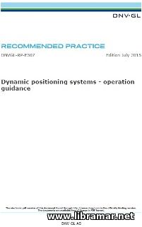 DNV—GL — DYNAMIC POSITIONING SYSTEMS — OPERATION GUIDANCE