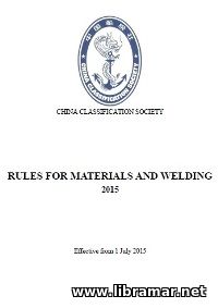 CCS Rules for Materials and Welding