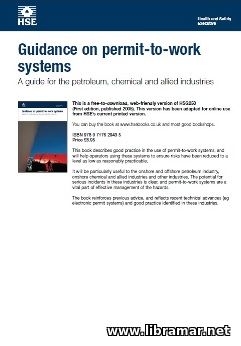 GUIDANCE ON PERMIT—TO—WORK SYSTEMS — A GUIDE FOR THE PETROLEUM, CHEMICAL AND ALLIED INDUSTRIES