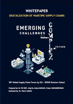 DIGITALIZATION OF MARITIME SUPPLY CHAINS DIGITALIZATION OF MARITIME SUPPLY CHAINS