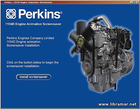 PERKINS ANIMATED 3D DIESEL ENGINE SCREENSAVER