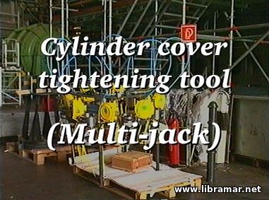 Cylinder cover tightening tool (multi-jack)