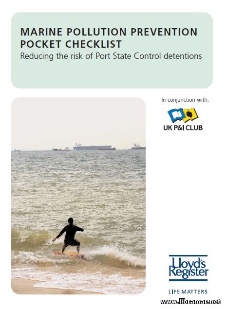 MARINE POLLUTION PREVENTION POCKET CHECKLIST — REDUCING THE RISK OF PORT STATE CONTROL DETENTIONS