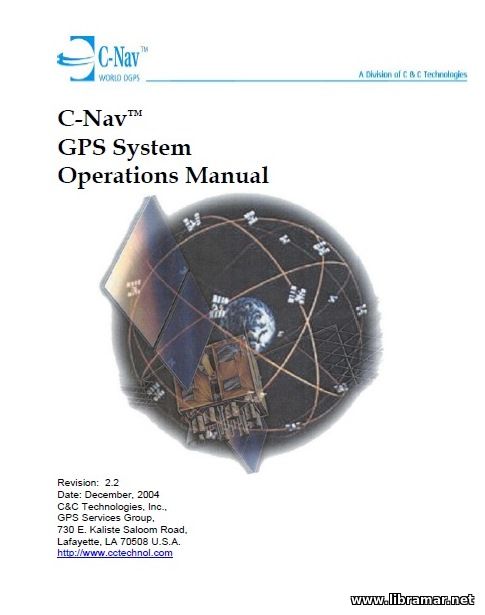 C—NAV GPS SYSTEM OPERATIONS MANUAL