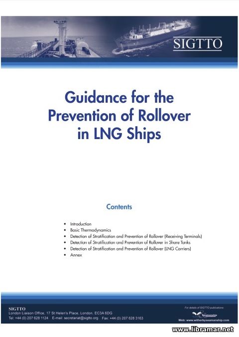 GUIDANCE FOR THE PREVENTION OF ROLLOVER IN LNG SHIPS