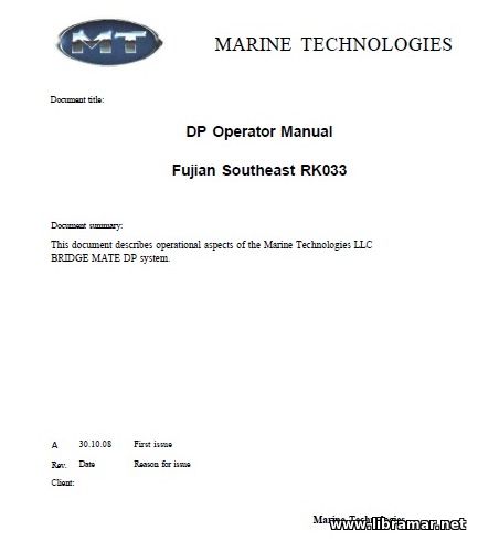 Marine Technologies DP Operator manual