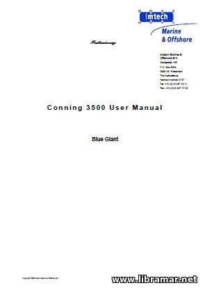 CONNING 3500 USER MANUAL