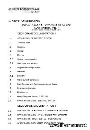 KGW Double Deck Crane EH 2x25t - 22m for Lo-Ro Сarrier