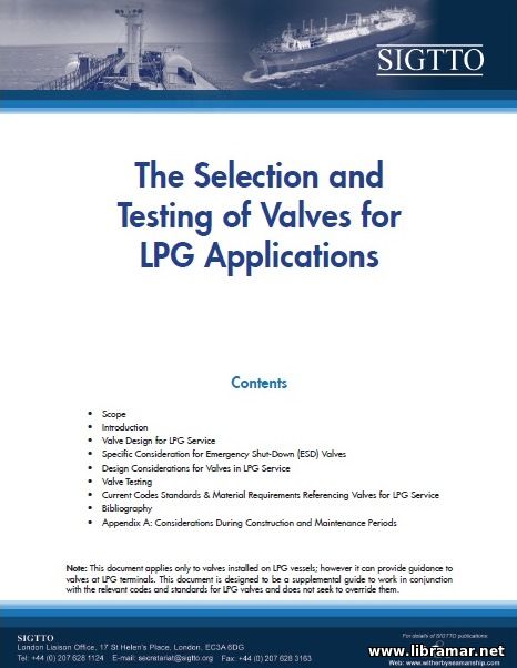 THE SELECTION AND TESTING OF VALVES FOR LPG APPLICATIONS
