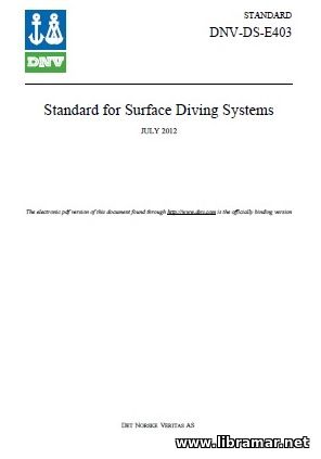DNV Standard for Surface Diving Systems