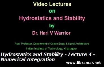 HYDROSTATICS AND STABILITY — LECTURE 4 — NUMERICAL INTEGRATION