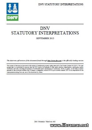 DNV STATUTORY INTERPRETATIONS