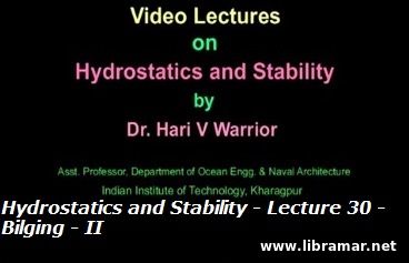 Hydrostatics and Stability - Lecture 30 - Bilging - II