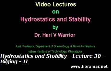 HYDROSTATICS AND STABILITY — LECTURE 30 — BILGING — II