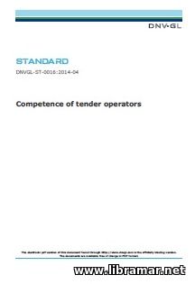 DNV—GL — COMPETENCE OF TENDER OPERATORS