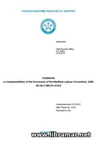 RS GUIDELINES ON IMPLEMENTATION OF THE PROVISIONS OF THE MARITIME LABOUR CONVENTION, 2006