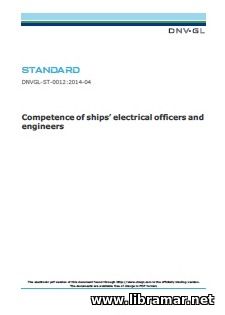 DNV—GL — COMPETENCE OF SHIPS ELECTRICAL OFFICERS AND ENGINEERS