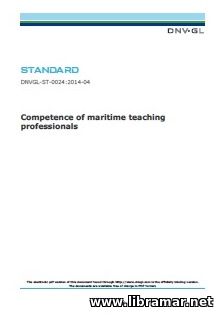 DNV—GL — COMPETENCE OF MARITIME TEACHING PROFESSIONALS