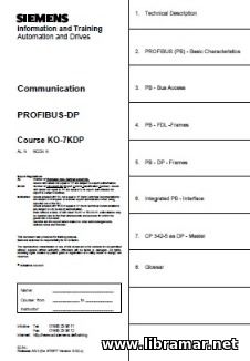 Siemens - PROFIBUS-DP - Course KO-7KDP