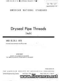 ANSI B1.20.3 — DRYSEAL PIPE THREADS