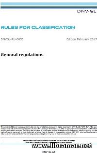 DNV-GL - General Regulations