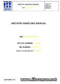 Anchor Handling Manual Template