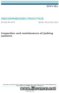 DNV—GL — INSPECTION AND MAINTENANCE OF JACKING SYSTEMS