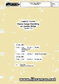Heavy Cargo Handling on Jumbo Ships
