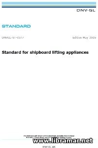DNV—GL — STANDARD FOR SHIPBOARD LIFTING APPLIANCES