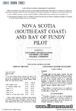 NP 059 Nova Scotia and Bay of Fundy Pilot