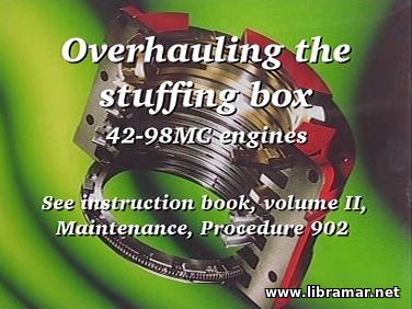 Overhauling the stuffing box on 42-98MC engines